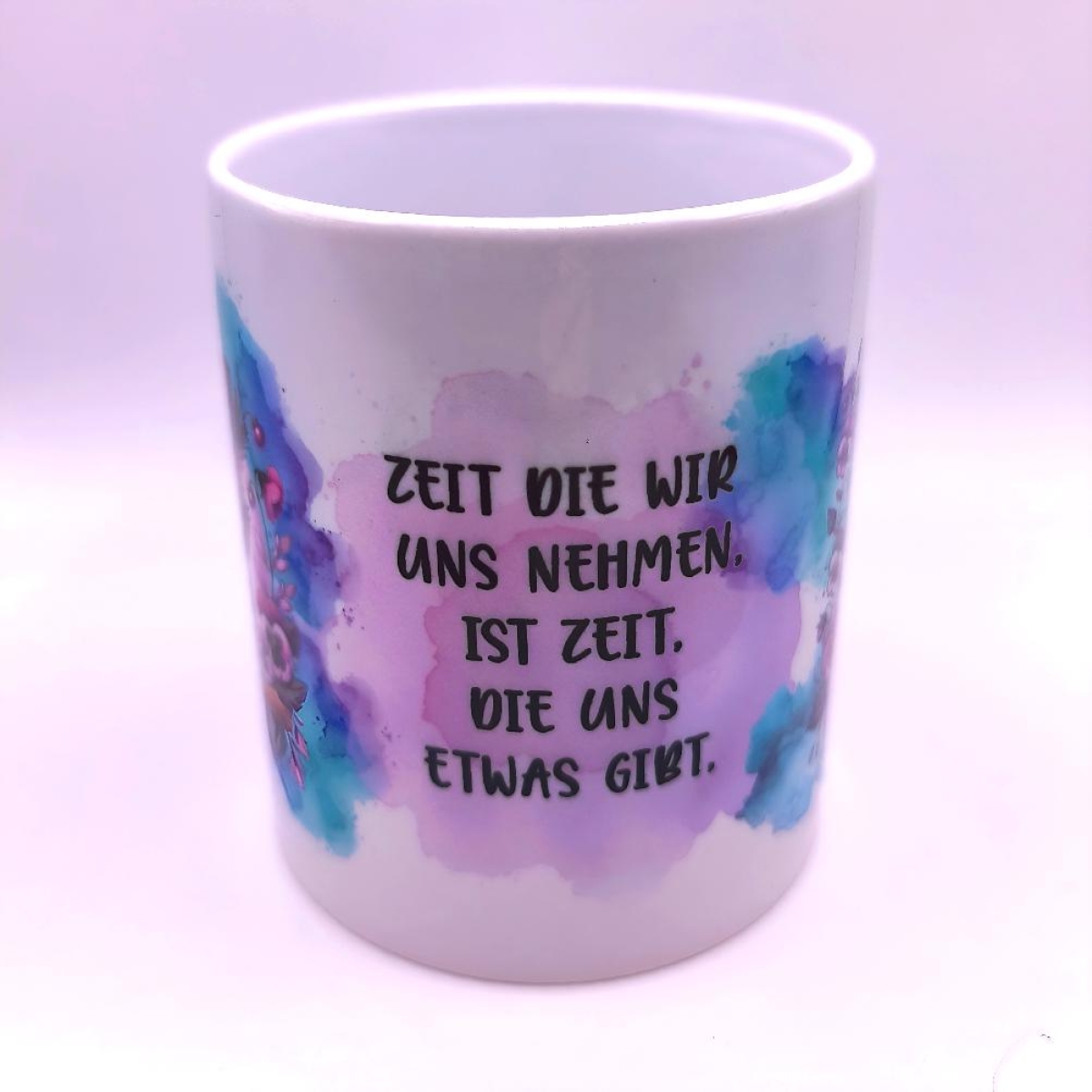 Preview: Tasse Eulen in lila